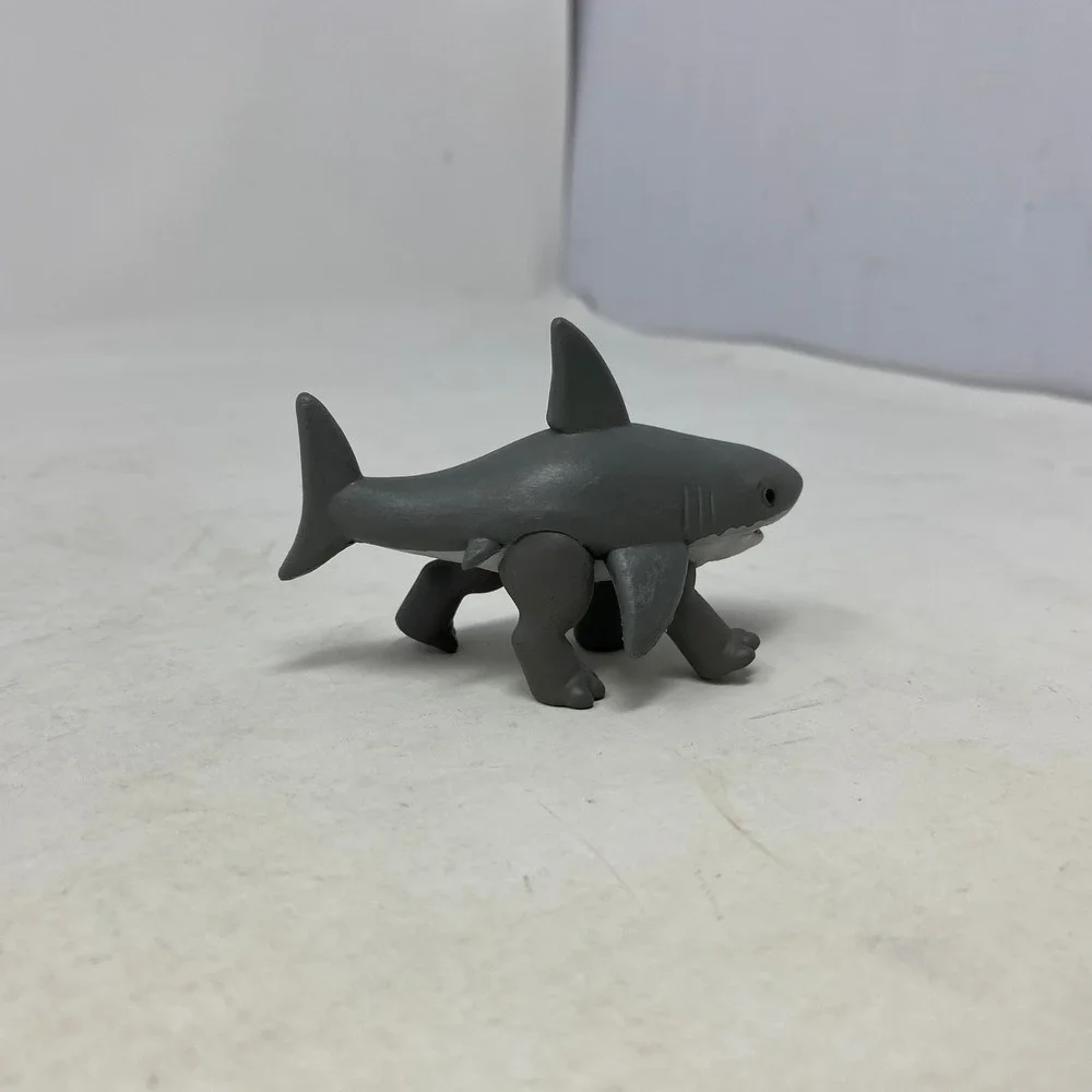 Marvel Jeff The Land Shark Mini Action Figure Grey White Toy DC